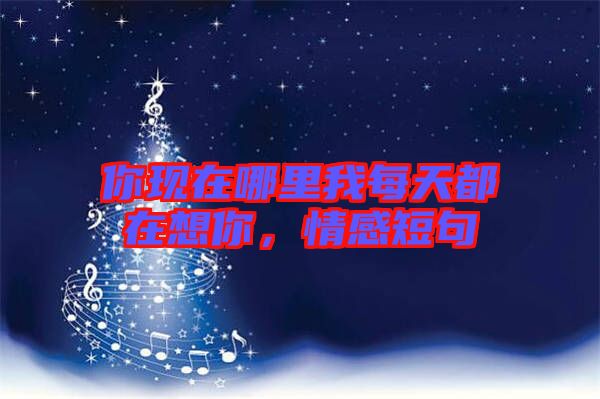 你現(xiàn)在哪里我每天都在想你，情感短句