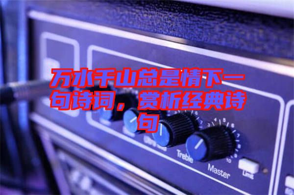 萬水千山總是情下一句詩(shī)詞，賞析經(jīng)典詩(shī)句