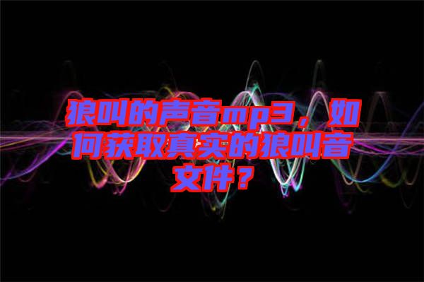 狼叫的聲音mp3，如何獲取真實(shí)的狼叫音文件？