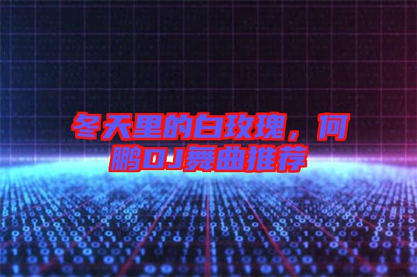 冬天里的白玫瑰，何鵬DJ舞曲推薦