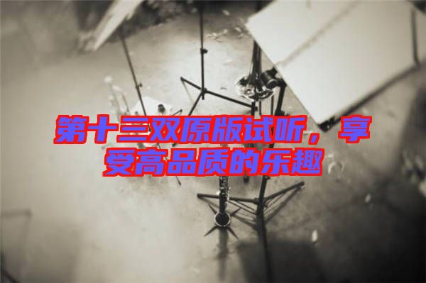 第十三雙原版試聽，享受高品質(zhì)的樂趣