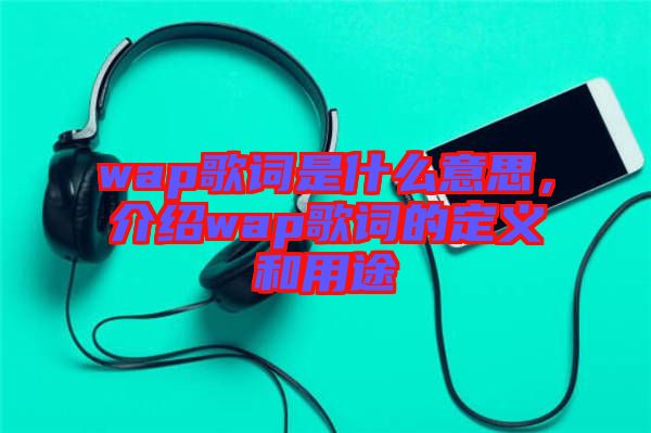wap歌詞是什么意思，介紹wap歌詞的定義和用途