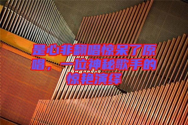 是心非翻唱驚呆了原唱，一位神秘歌手的驚艷演繹