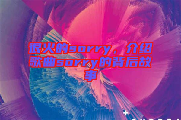 很火的sorry，介紹歌曲sorry的背后故事