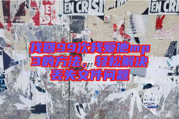 找回99次我愛他mp3的方法，輕松解決丟失文件問題