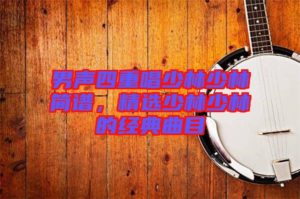 男聲四重唱少林少林簡(jiǎn)譜，精選少林少林的經(jīng)典曲目