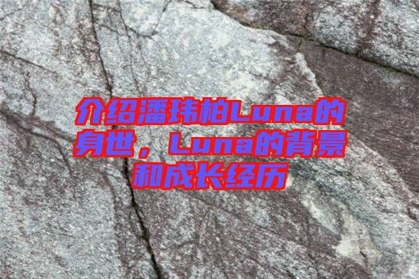 介紹潘瑋柏Luna的身世，Luna的背景和成長(zhǎng)經(jīng)歷