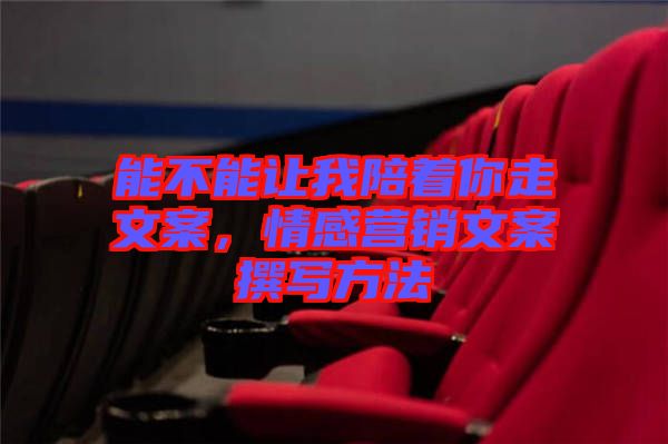 能不能讓我陪著你走文案，情感營(yíng)銷文案撰寫方法