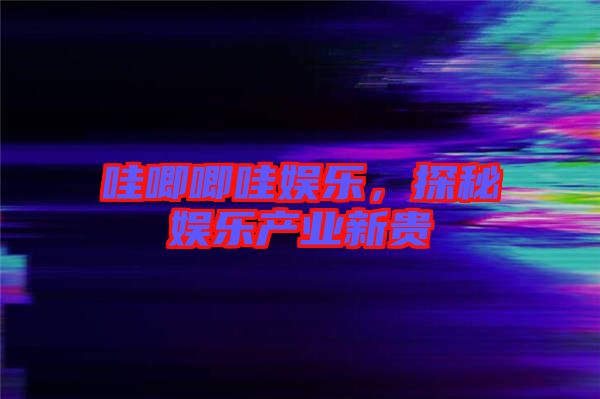 哇唧唧哇娛樂(lè)，探秘娛樂(lè)產(chǎn)業(yè)新貴