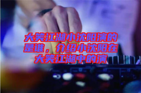 大笑江湖小沈陽演的是誰，介紹小沈陽在大笑江湖中的演