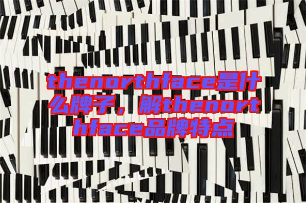 thenorthface是什么牌子，解thenorthface品牌特點