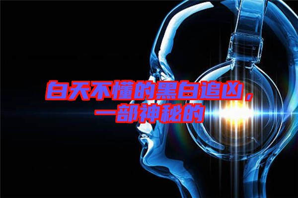 白天不懂的黑白追兇，一部神秘的