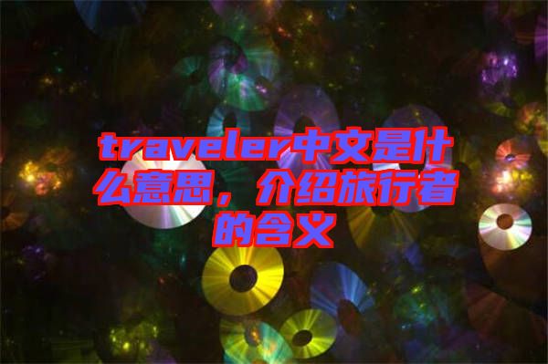 traveler中文是什么意思，介紹旅行者的含義