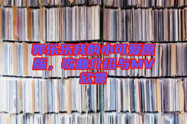郭樂(lè)樂(lè)我的小可愛原版，歌曲介紹與MV欣賞