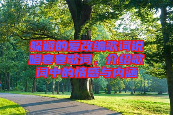 躲避的愛(ài)改編歌詞說(shuō)唱寒寒歌詞，介紹歌詞中的情感與內(nèi)涵