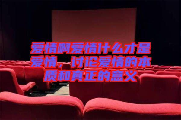 愛情啊愛情什么才是愛情，討論愛情的本質和真正的意義