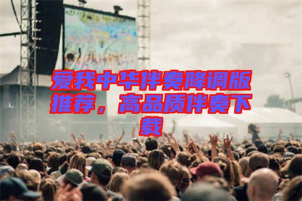 愛我中華伴奏降調版推薦，高品質伴奏下載