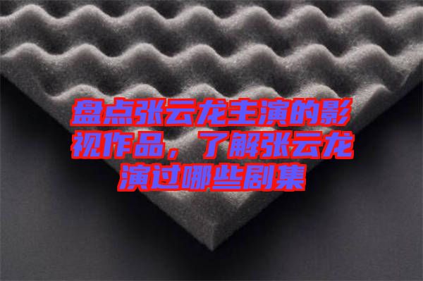 盤點(diǎn)張?jiān)讫堉餮莸挠耙曌髌?，了解張?jiān)讫堁葸^(guò)哪些劇集