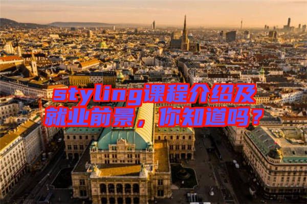 styling課程介紹及就業(yè)前景，你知道嗎？