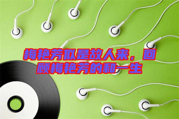 梅艷芳似是故人來，回顧梅艷芳的和一生
