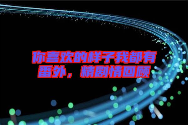 你喜歡的樣子我都有番外，精劇情回顧