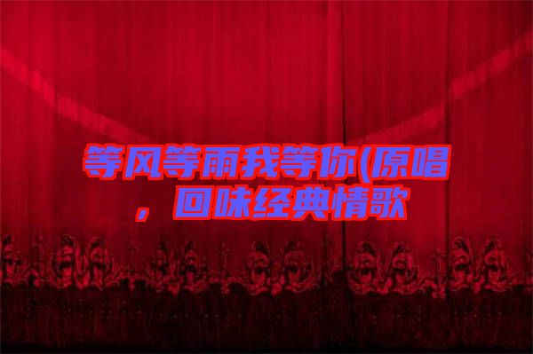 等風(fēng)等雨我等你(原唱，回味經(jīng)典情歌