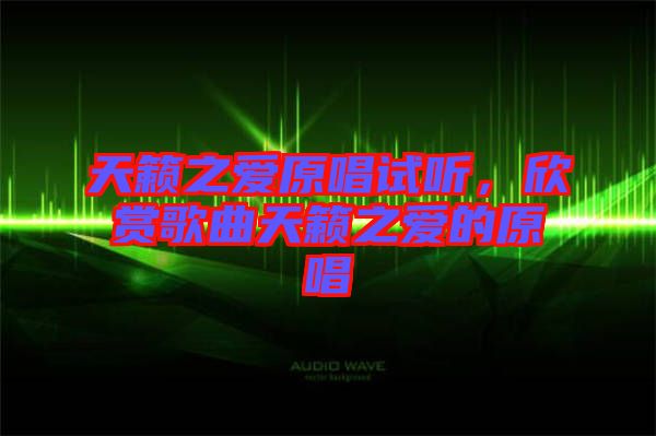 天籟之愛(ài)原唱試聽(tīng)，欣賞歌曲天籟之愛(ài)的原唱