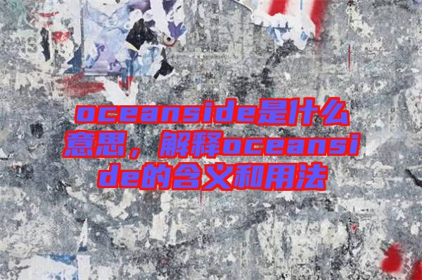 oceanside是什么意思，解釋oceanside的含義和用法