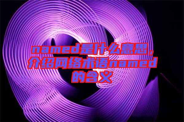 named是什么意思，介紹網(wǎng)絡(luò)術(shù)語(yǔ)named的含義