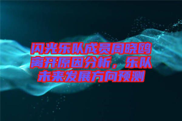 閃光樂(lè)隊(duì)成員周曉鷗離開原因分析，樂(lè)隊(duì)未來(lái)發(fā)展方向預(yù)測(cè)
