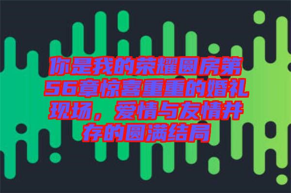 你是我的榮耀圓房第56章驚喜重重的婚禮現(xiàn)場(chǎng)，愛(ài)情與友情并存的圓滿結(jié)局
