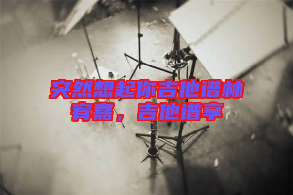 突然想起你吉他譜林宥嘉，吉他譜享