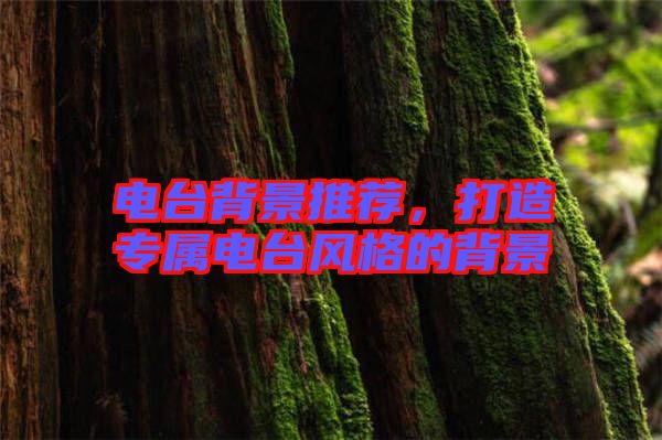 電臺背景推薦，打造專屬電臺風(fēng)格的背景