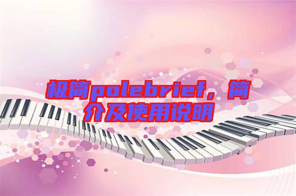 極簡polebrief，簡介及使用說明