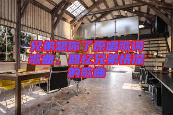 兄弟想你了原唱歌詞歌曲，回憶兄弟情深的歌曲