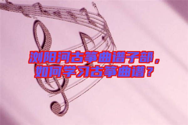 瀏陽河古箏曲譜子部，如何學(xué)習(xí)古箏曲譜？