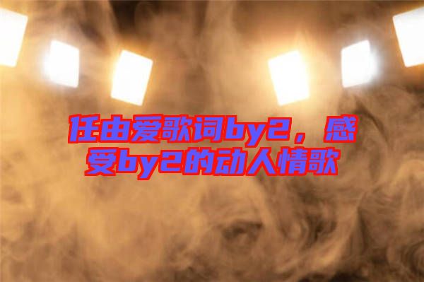 任由愛歌詞by2，感受by2的動(dòng)人情歌