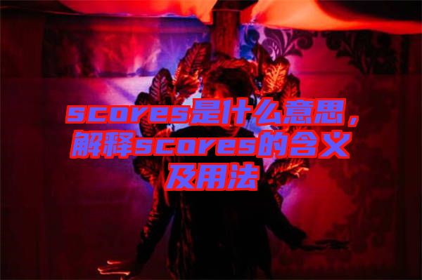 scores是什么意思，解釋scores的含義及用法