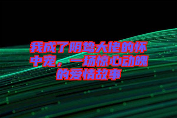 我成了陰鷙大佬的懷中寵，一場驚心動魄的愛情故事