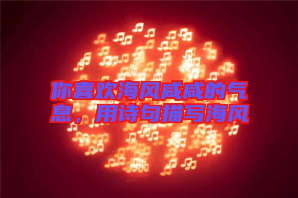 你喜歡海風(fēng)咸咸的氣息，用詩句描寫海風(fēng)