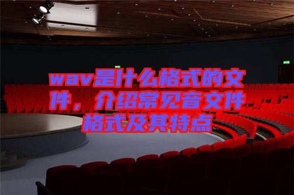 wav是什么格式的文件，介紹常見音文件格式及其特點