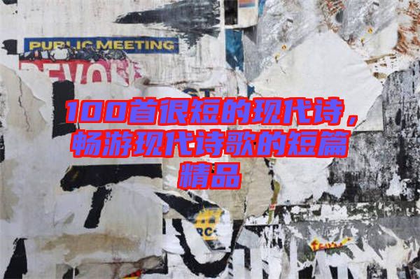 100首很短的現(xiàn)代詩，暢游現(xiàn)代詩歌的短篇精品