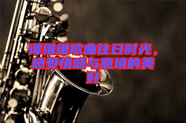 譚維維歌曲往日時(shí)光，感受情感與意境的美好