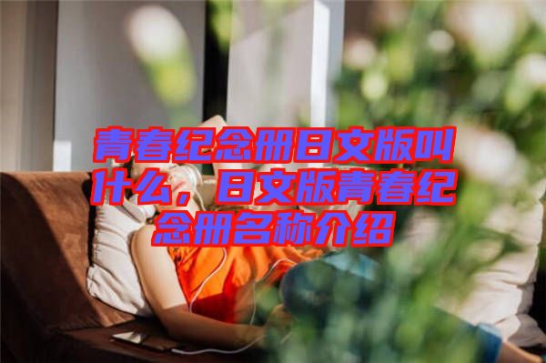 青春紀念冊日文版叫什么，日文版青春紀念冊名稱介紹