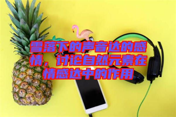 雪落下的聲音達(dá)的感情，討論自然元素在情感達(dá)中的作用