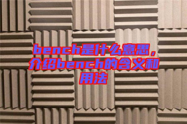 bench是什么意思，介紹bench的含義和用法